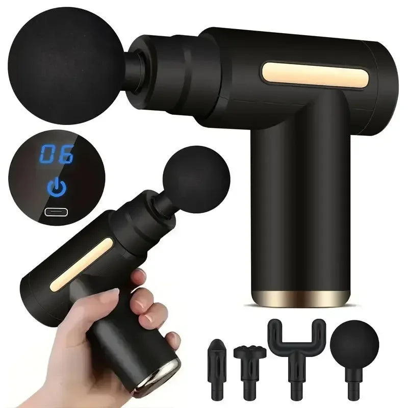 Alívio Muscular Instantâneo com a Mini Massage Gun USB Semalam